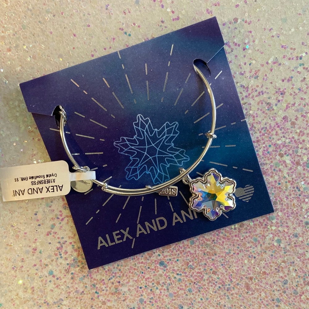 Alex and Ani snowflake bangle